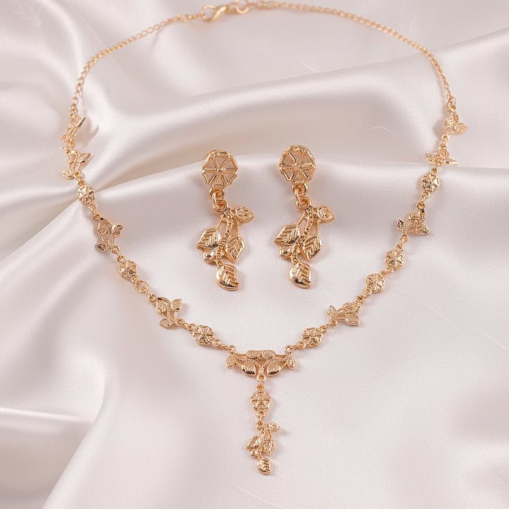 Tyaara Necklace Anti-Tarnish Multi Crystal Beads Choker Set With Earrings (Copy)