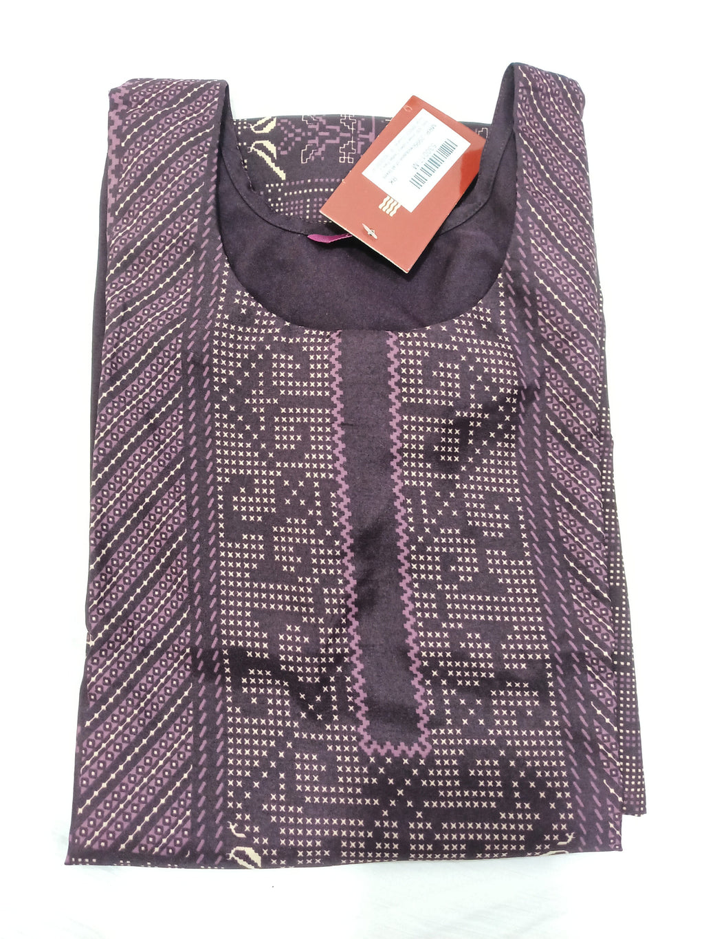 Crepe Fabric Printed Kurti for Women Round Neck, Knee length (Only Kurti)