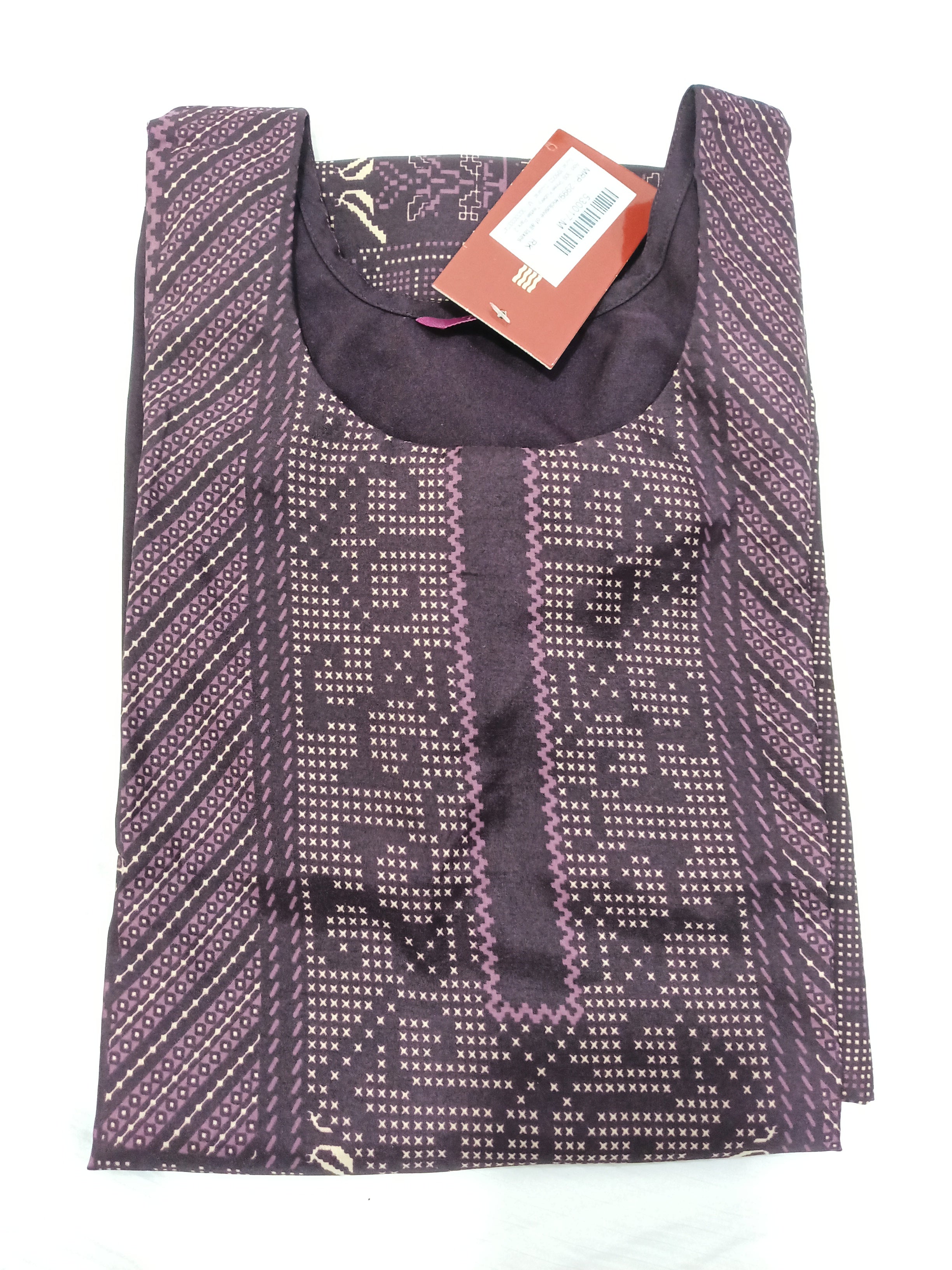 Crepe Fabric Printed Kurti for Women Round Neck, Knee length (Only Kurti)