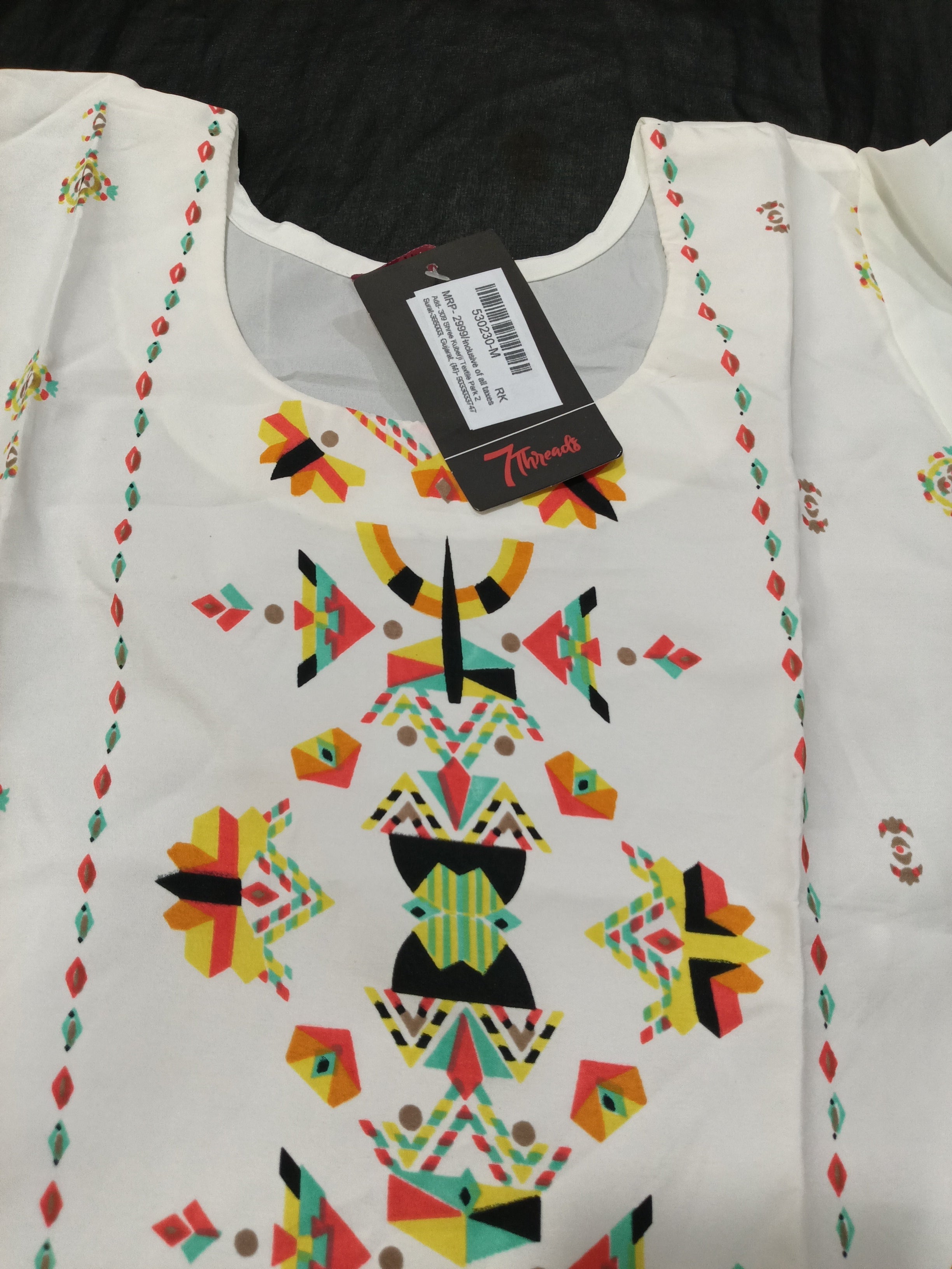 Crepe Fabric Printed Kurti for Women Round Neck, Knee length (Only Kurti)