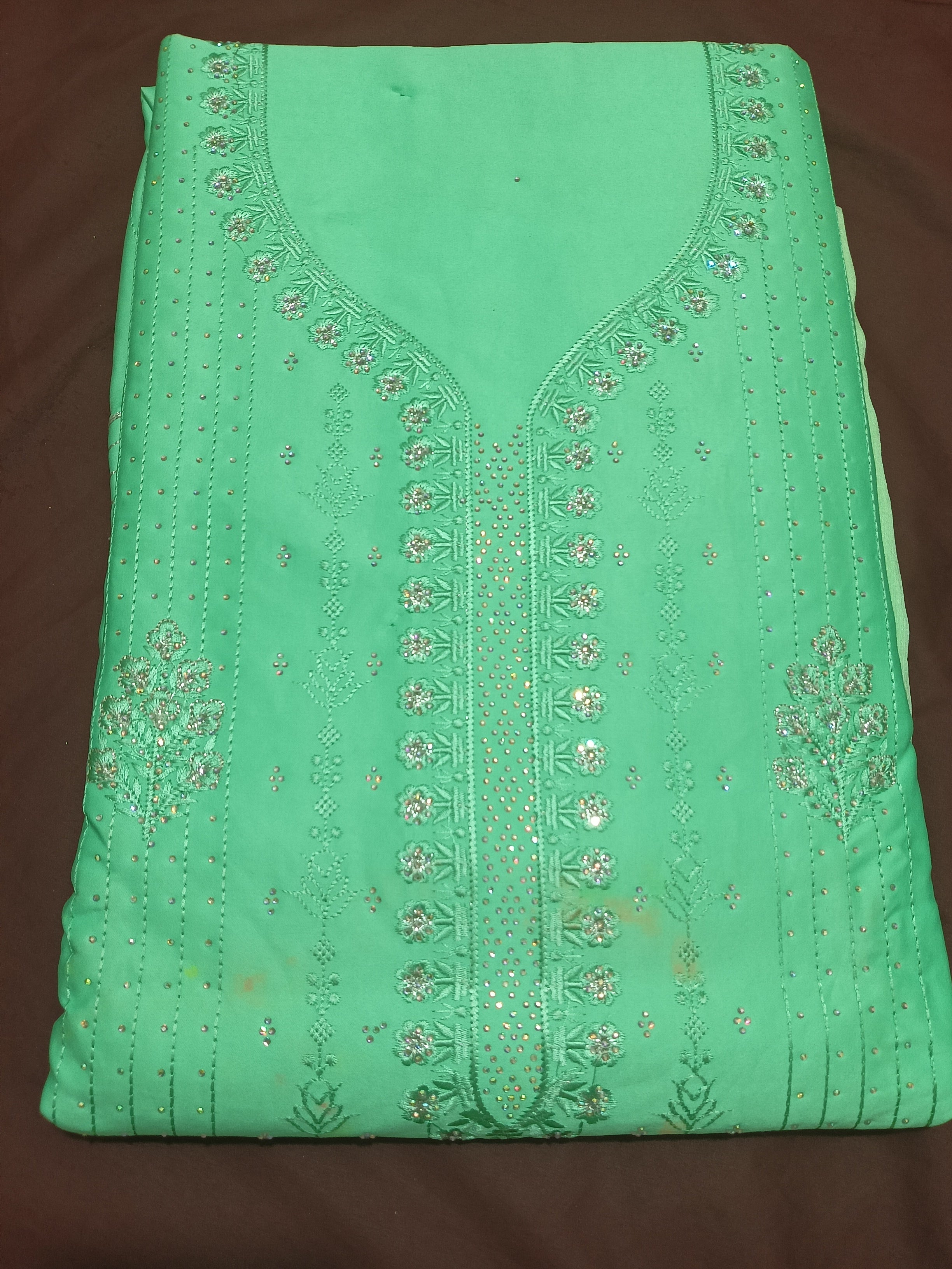 Greece Cotton Salwar Suit and Dupatta set Unstitched