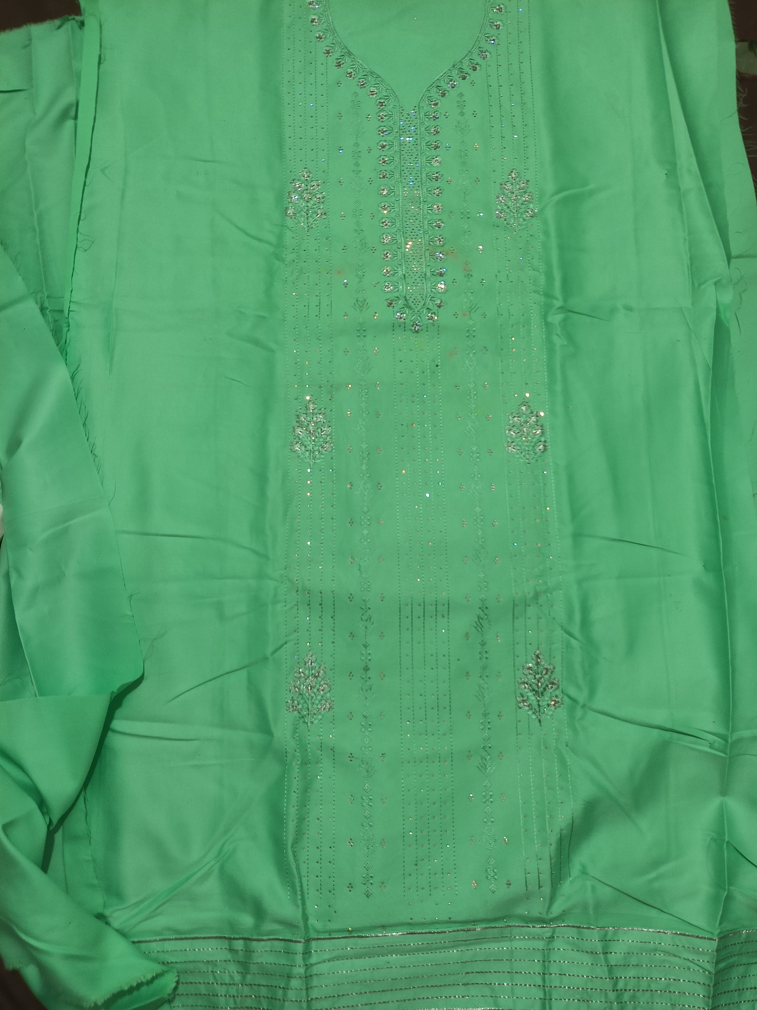 Greece Cotton Salwar Suit and Dupatta set Unstitched
