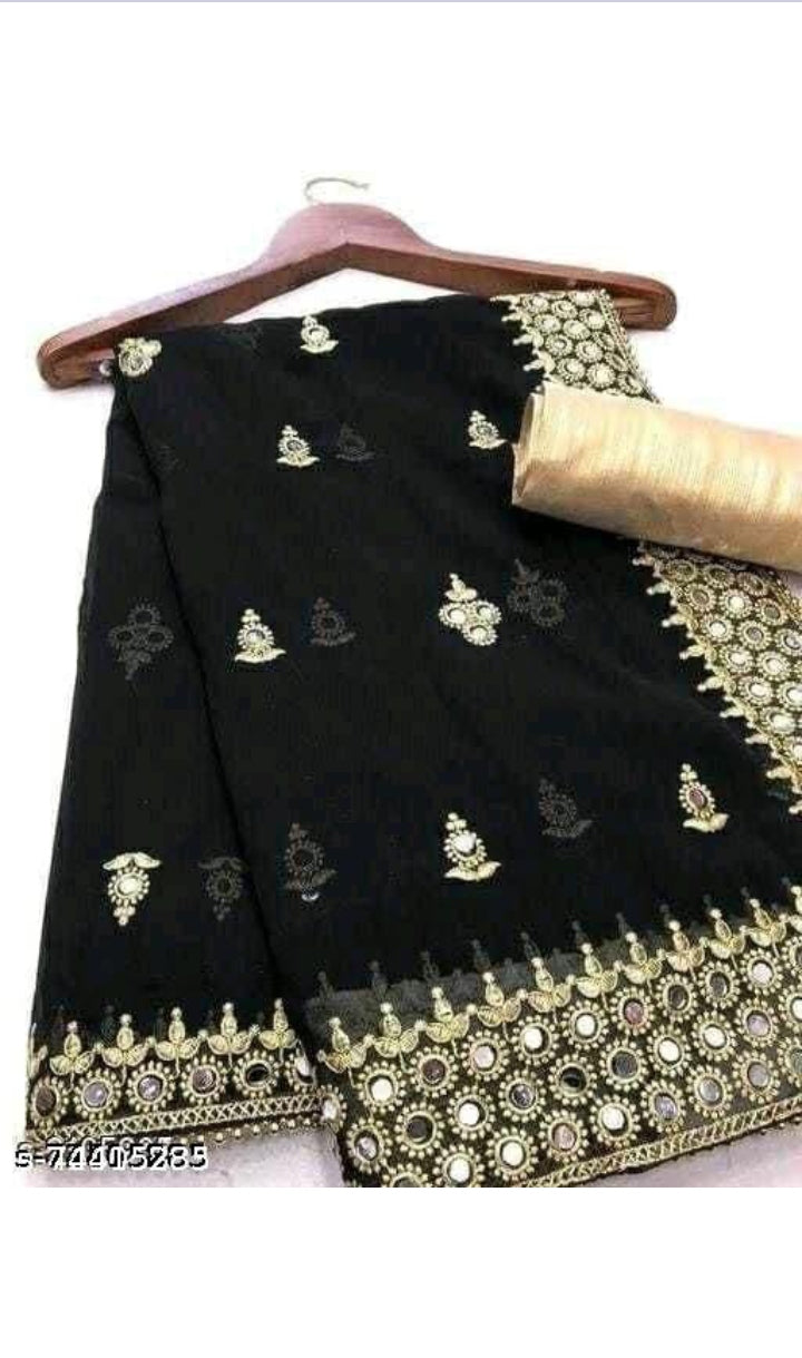 Mirror Embroidered Saree