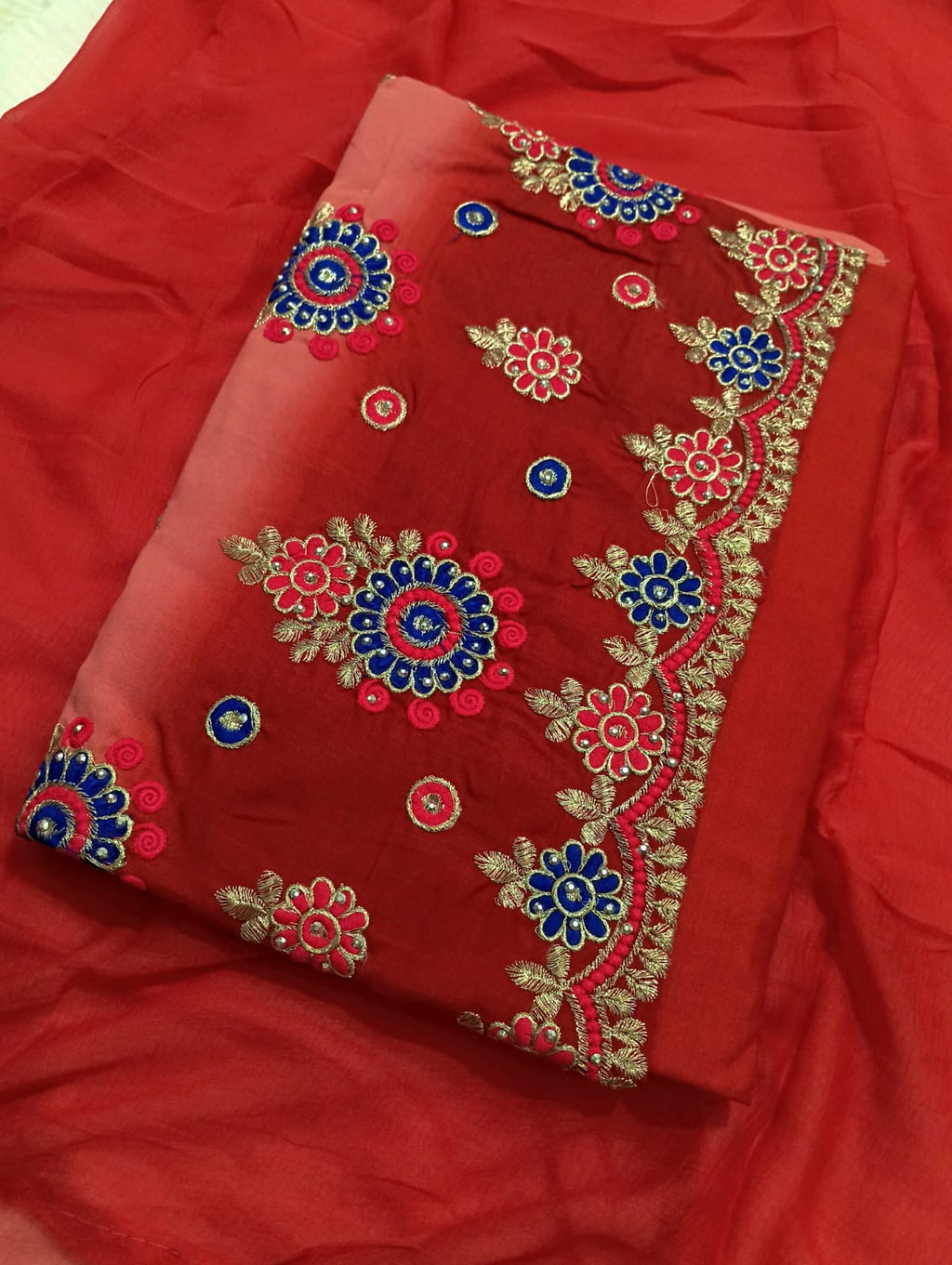 Cotton Dress Materials Unstitched