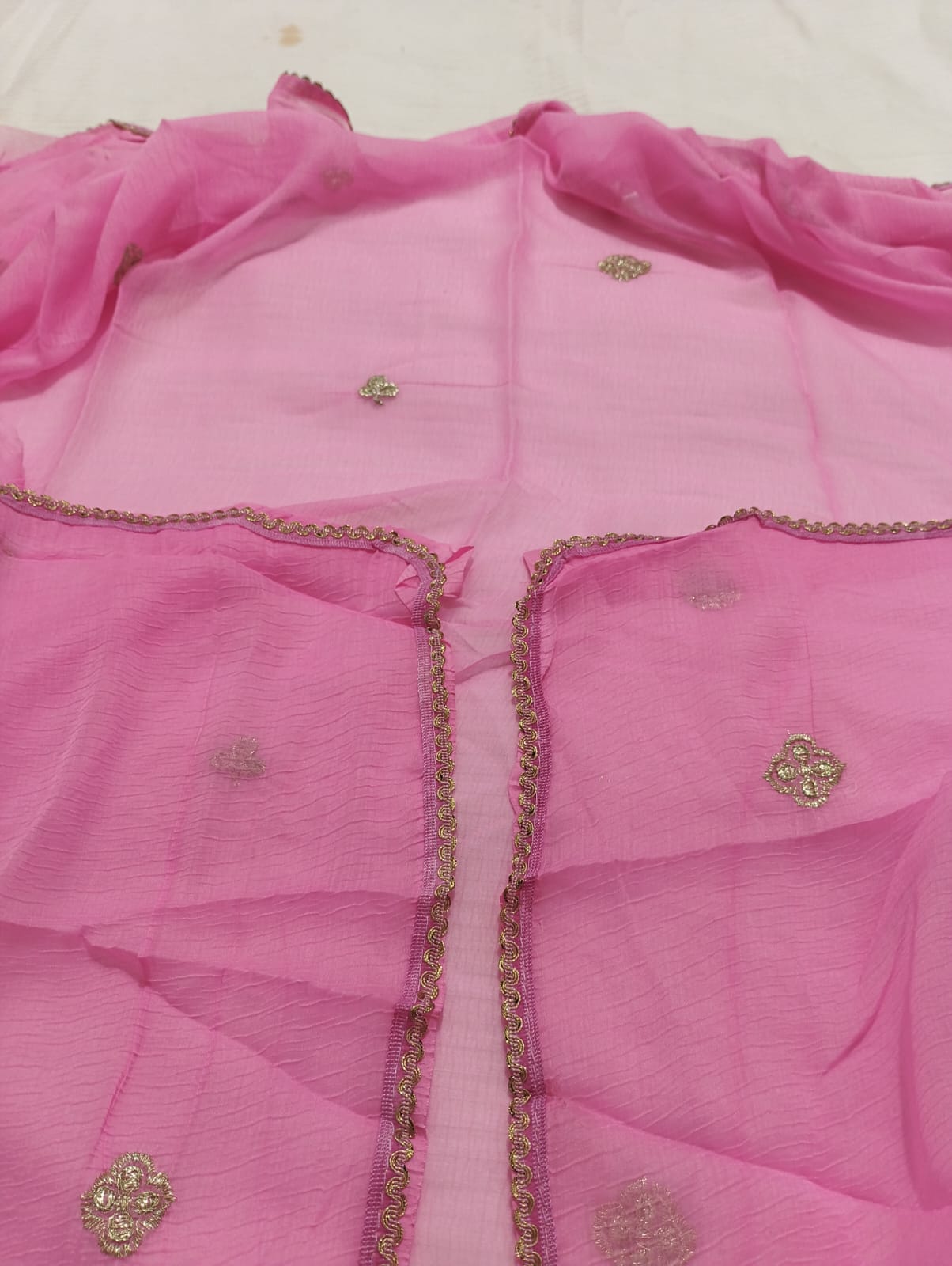 Embroidered Salwar Suit and Dupatta set Unstitched