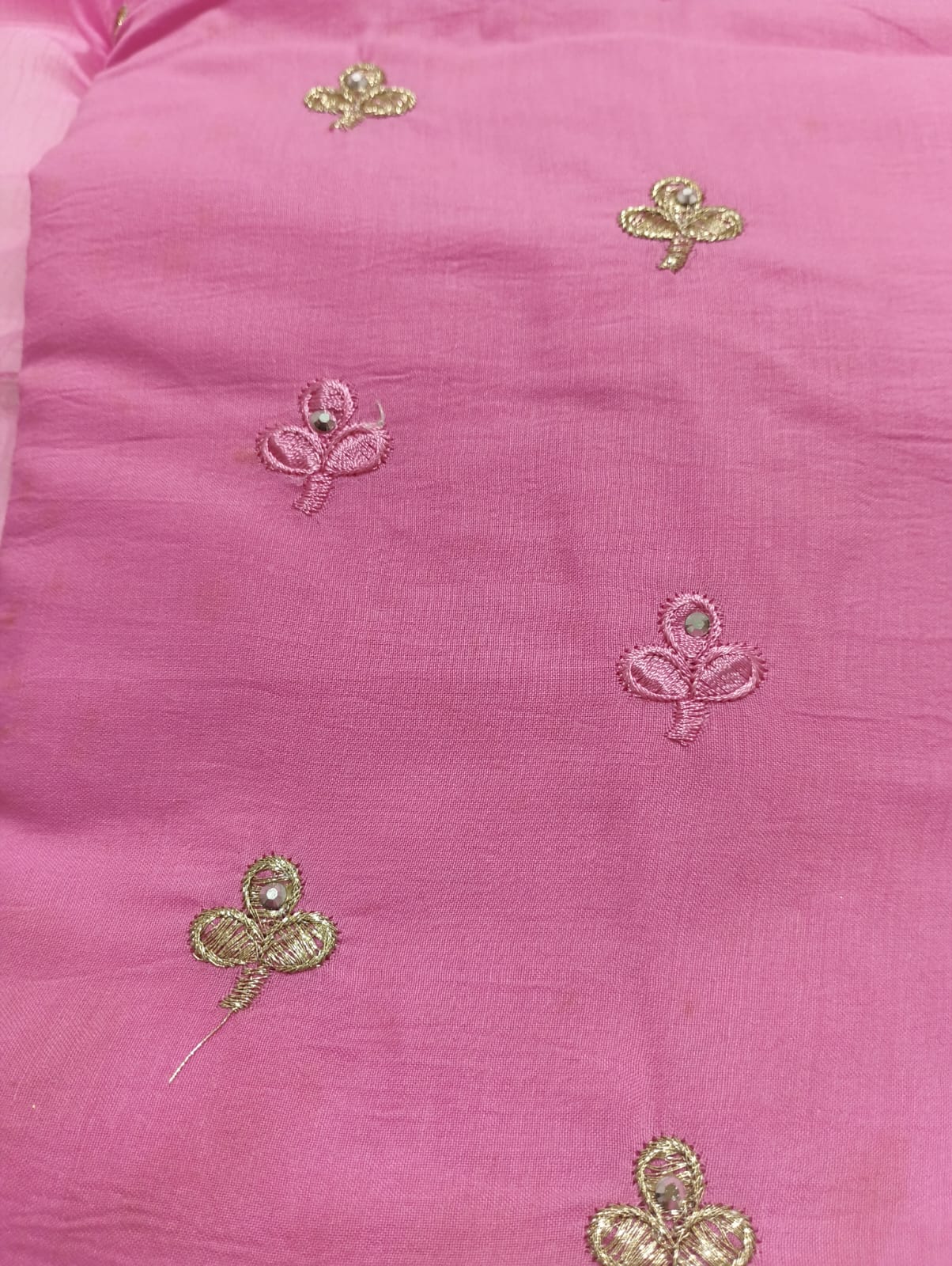 Embroidered Salwar Suit and Dupatta set Unstitched