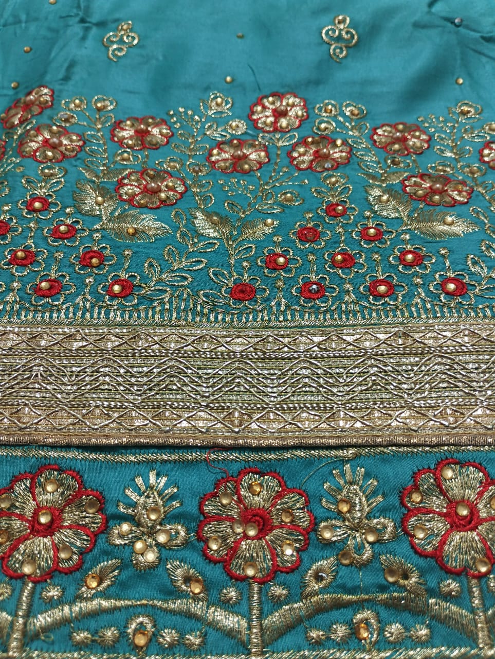 Greece Cotton Salwar Suit and Dupatta set Unstitched