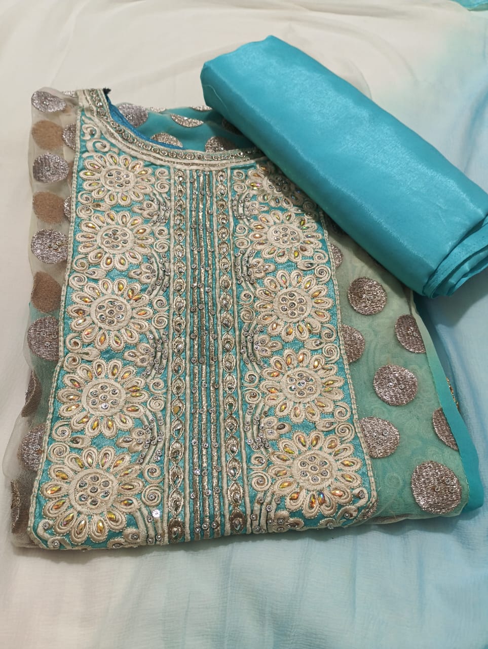 Greece Cotton Salwar Suit and Dupatta set Unstitched (Copy) (Copy) (Copy)