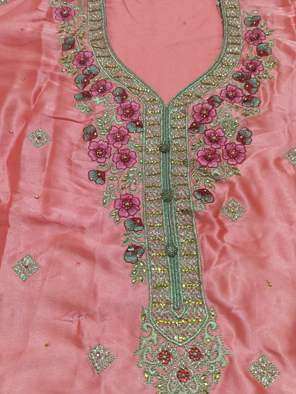 Greece Cotton Salwar Suit and Dupatta set Unstitched (Copy)