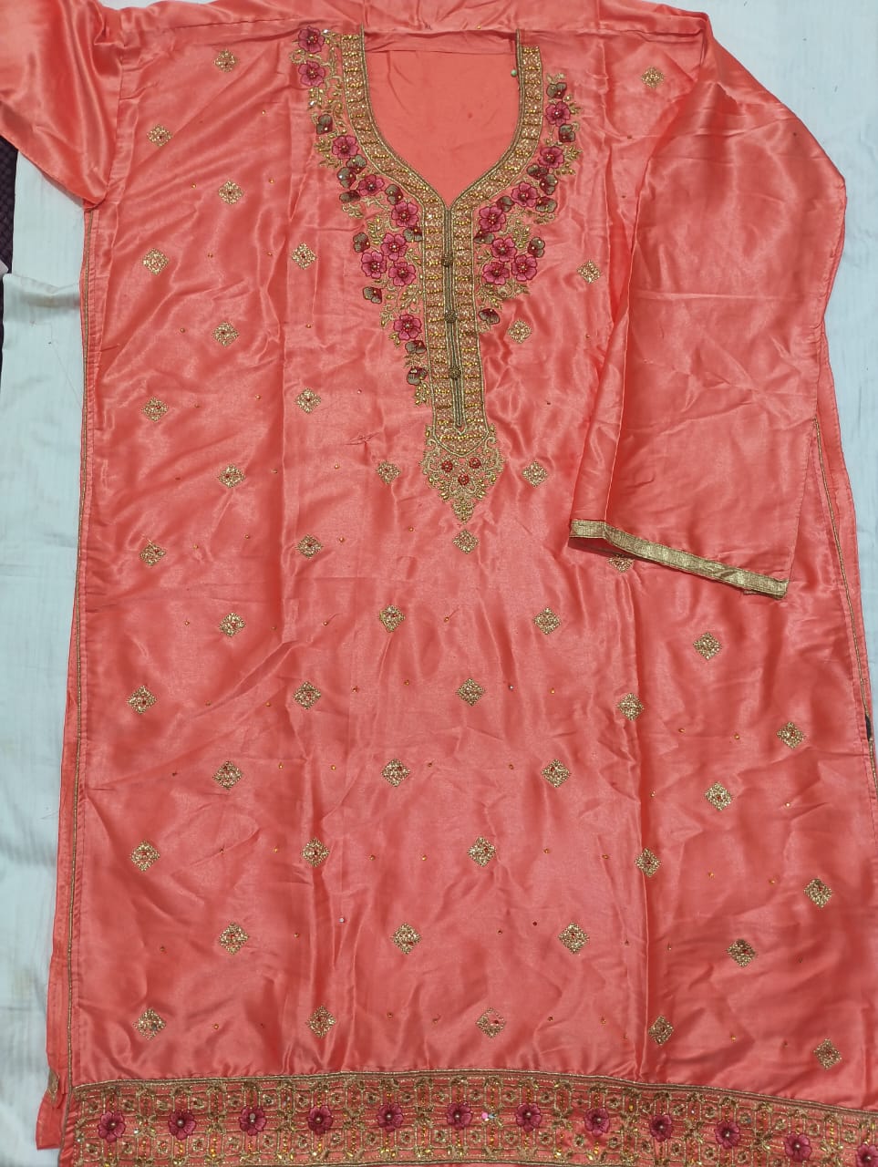 Greece Cotton Salwar Suit and Dupatta set Unstitched (Copy)