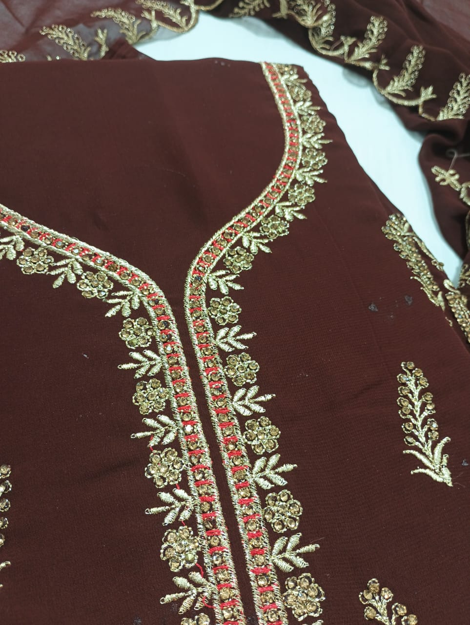 Greece Cotton Salwar Suit and Dupatta set Unstitched