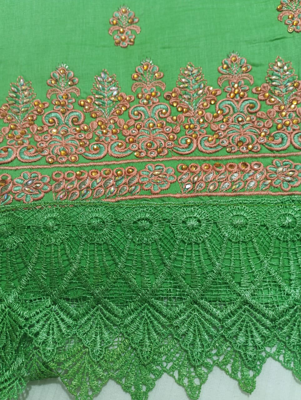 Greece Cotton Salwar Suit and Dupatta set Unstitched