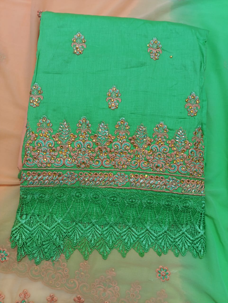 Greece Cotton Salwar Suit and Dupatta set Unstitched